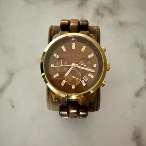 Michael Kors Brown and Gold Women's Watch